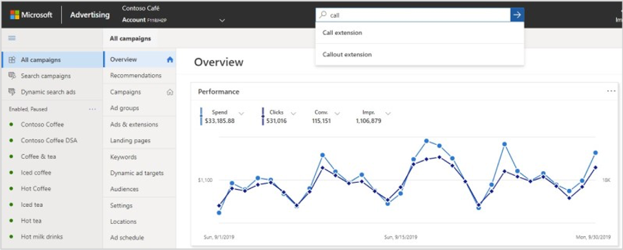 Microsoft advertising nieuws ontwerp