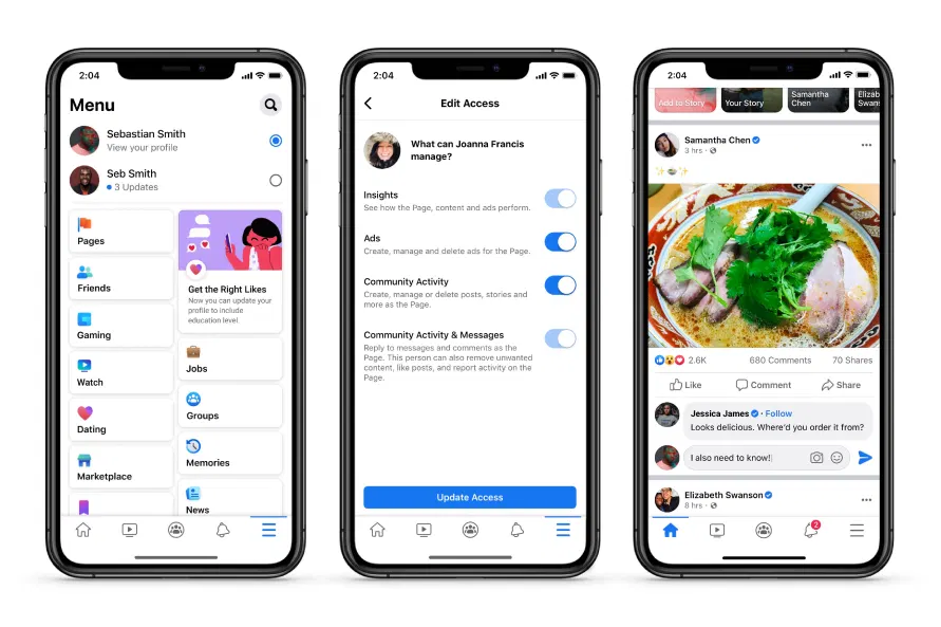 Nieuwe facebook pages